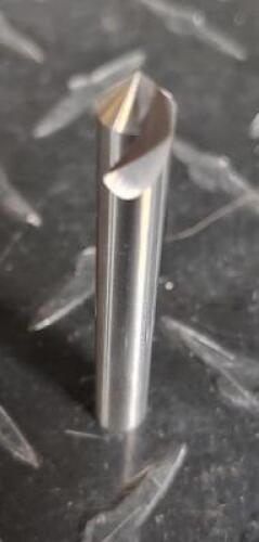 DESCRIPTION: (2) SOLID CARBIDE 82 DEG COUNTER SINK BRAND/MODEL: HERTEL 77422855 RETAIL$: $44.52 EA SIZE: 1/4" HEAD DIA 1/4" SD QTY: 2