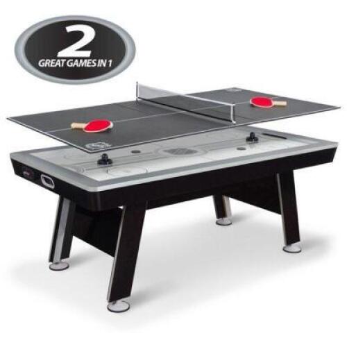 NHL 80� Power Play 2-In-1 Air Hockey Table with Table Tennis Top