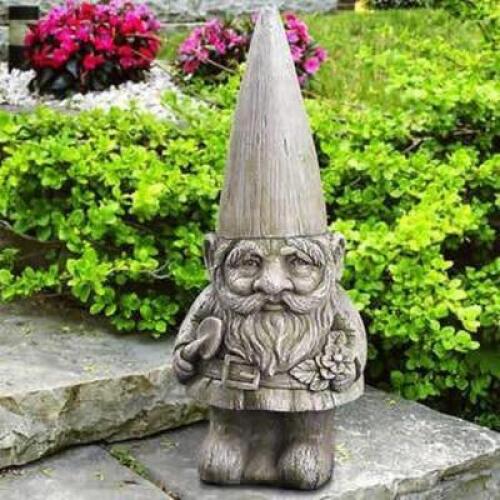 DESCRIPTION: 26" GARDEN GNOME STATUE BRAND/MODEL: STYLECRAFT RETAIL$: $69.99 SIZE: 26" QTY: 1