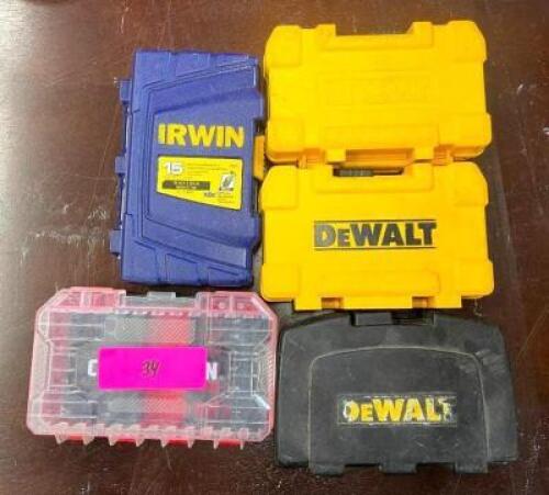 DESCRIPTION: (5) DRILL BIT CASES (EMPTY) QTY: 1