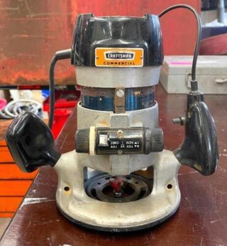 DESCRIPTION: ELECTRIC ROUTER TOOL BRAND/MODEL: CRAFTSMAN 315.17380 QTY: 1