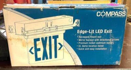 DESCRIPTION: EDGE-LIT LED EXIT SIGN BRAND/MODEL: COMPASS QTY: 1