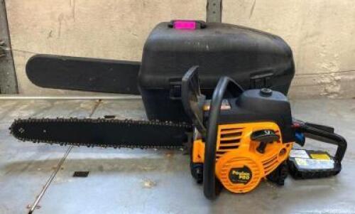 DESCRIPTION: PRO GAS CHAINSAW WITH CASE BRAND/MODEL: POULAN PRO PP5020AV QTY: 1