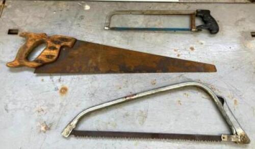 DESCRIPTION: (3) ASSORTED SAWS QTY: 1