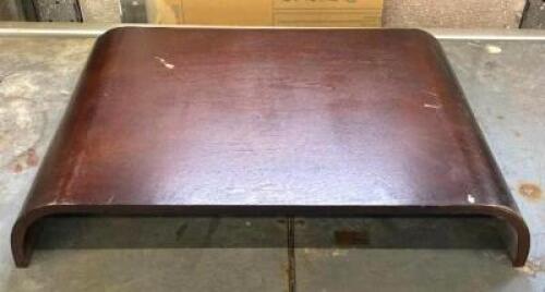DESCRIPTION: (2) WOODEN COMPUTER STANDS QTY: 1