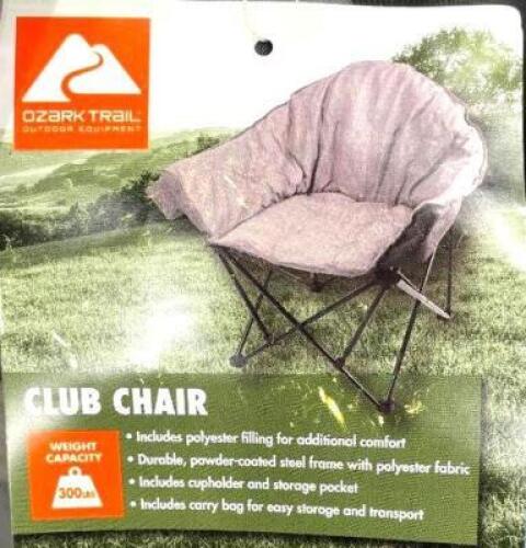 Ozark Trail Camping Club Chair, Gray