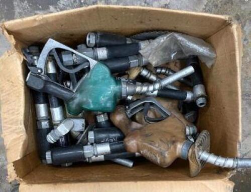 ASSORTED GAS PUMPS, GAS PUMP CONNECTIONS FROM OLD GAS STATION