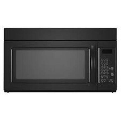 1.6-cu ft 1000-Watt Over-the-Range Microwave (Black)