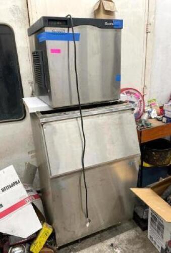 PRODIGY ICE MAKER MACHINE (BASE IS 30" X 32" X 50") / TOP COMPONENT IS Scotsman C0522SA-1 22" Prodigy Plus Half Cube Ice Machine Head - 475 lb/day, Ai