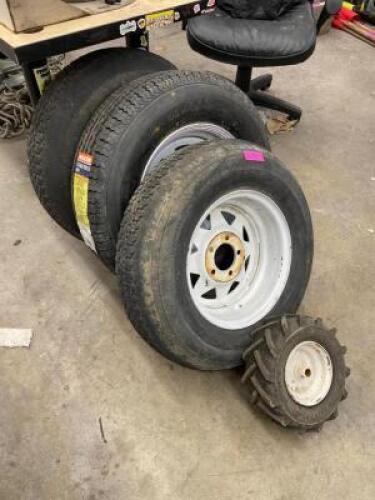 (4 PACK) OF ASSORTED TIRES - SEE PHOTOS FOR ALL TIRE SIZES