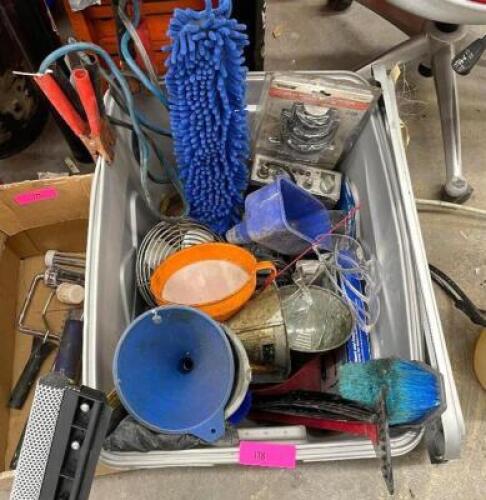 LARGE BOX OF ASSORTED AUTO MATERIALS - SEE ADDITIONAL PHOTOS FOR DETAILED PHOTOS
