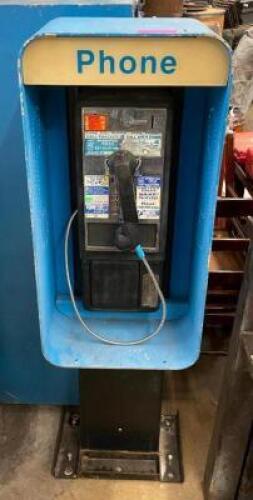 DESCRIPTION: PHONE BOOTH INFORMATION: PHONE IS BROKEN QTY: 1