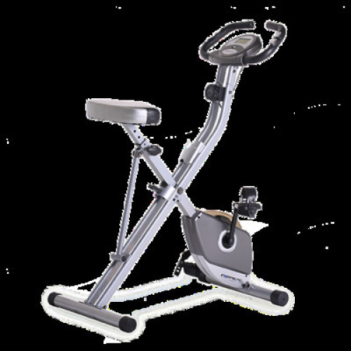 DESCRIPTION: MAGNETIC UPRIGHT EXERCISE BIKE WITH HEART PULSE SENSORS BRAND/MODEL: EXERPEUTIC 4102V RETAIL$: $179.00 QTY: 1