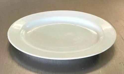 DESCRIPTION: (39) 11" WHITE PORCELAIN PLATTERS BRAND/MODEL: BUFFALO D-16 SIZE: 11" QTY: 39