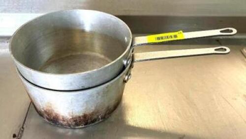 DESCRIPTION: (2) SAUCE POTS SIZE: 9"X4.5" QTY: 2
