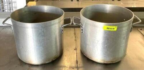 DESCRIPTION: (2) STOCK POTS SIZE: 12"X11" QTY: 2