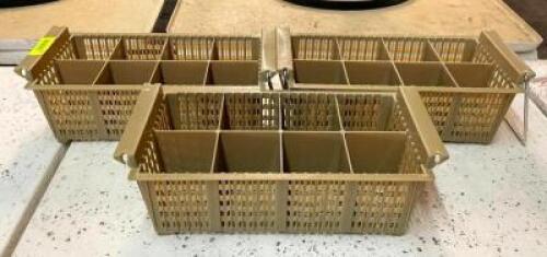 DESCRIPTION: (3) FLATWARE DISH CADDIES QTY: 3