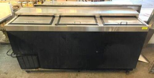 DESCRIPTION: 6' DEEP WELL BEER BOTTLE COOLER BRAND/MODEL: GLASTENDER ST72-B SIZE: 72" QTY: 1