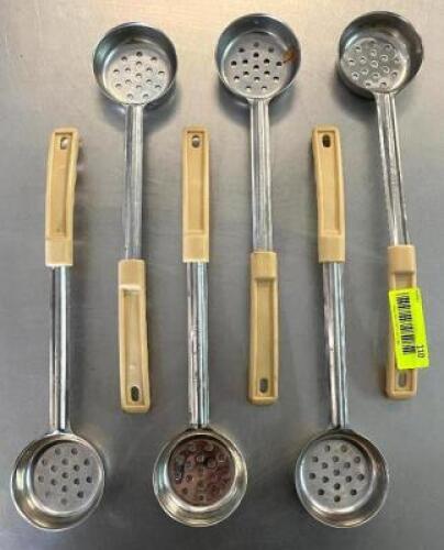 DESCRIPTION: (6) 3 OZ. PERFORATED PORTION SPOONS QTY: 6