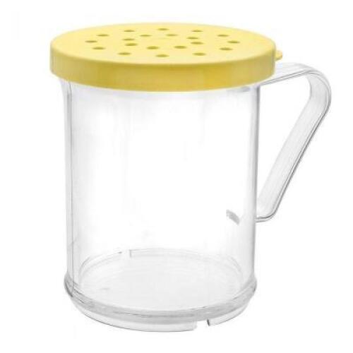 DESCRIPTION: 12CT BOX OF 10 OZ. POLYCARBONATE SHAKER FOR CHEESE (NEW) BRAND/MODEL: CAMBRO 96SKRC135 RETAIL$: $37.20 QTY: 1
