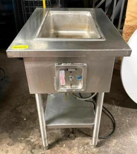 DESCRIPTION: SINGLE WELL ELECTRIC STEAM TABLE BRAND/MODEL: WELLS 100180CTD SIZE: 21" QTY: 1
