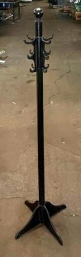 DESCRIPTION: (2) STEEL COAT RACKS QTY: 2