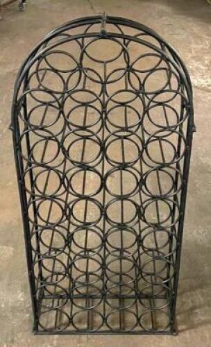 DESCRIPTION: (2) METAL WINE RACKS SIZE: 18"X40" QTY: 2