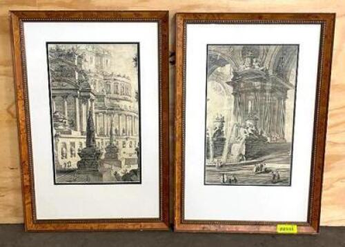 DESCRIPTION: (2) FRAMED PICTURES SIZE: 19.5"X30" QTY: 2