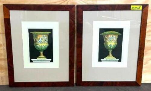 DESCRIPTION: (2) FRAMED PICTURES SIZE: 17.5"X22" QTY: 2