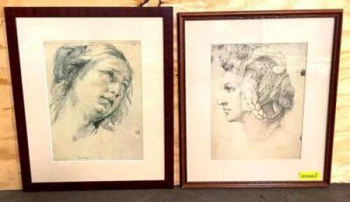 DESCRIPTION: (2) FRAMED PICTURES SIZE: 19.5"X24" QTY: 2