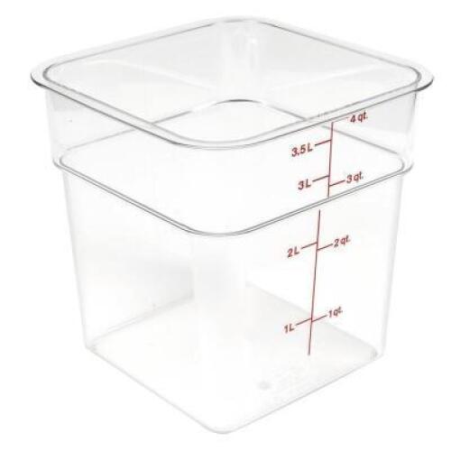 DESCRIPTION: (6) 4 QT. INGREDIENTS BINS (NEW) BRAND/MODEL: CAMBRO RETAIL$: $6.08 EACH QTY: 6