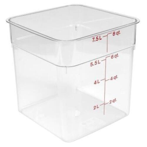DESCRIPTION: (6) 8 QT. INGREDIENTS BINS (NEW) BRAND/MODEL: CAMBRO RETAIL$: $9.35 EACH QTY: 6