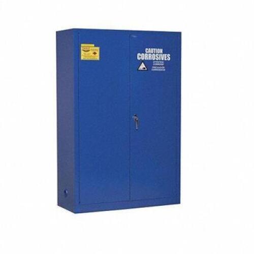 DESCRIPTION: (1) SAFETY CABINET BRAND/MODEL: EAGLE #4T027 INFORMATION: BLUE RETAIL$: $1,623.80 SIZE: 45X43X18X65 QTY: 1