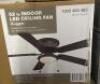 HUGGER 52 IN. LED INDOOR BLACK CEILING FAN - 2