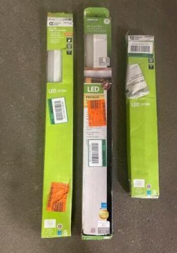 (3 PACK) LED UNDER CABINET LIGHTS (2 PLUG-IN AND 1 DIRECT WIRE)