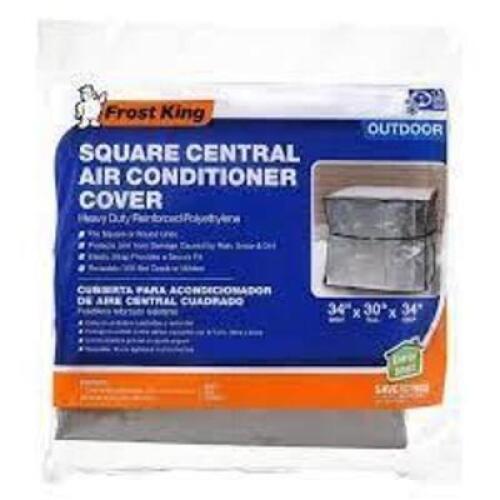 34 IN. X 34 IN. X 30 IN. PLASTIC SQUARE CENTRAL AIR CONDITIONER COVER