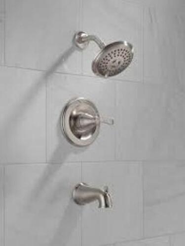 PORTER SINGLE-HANDLE 3-SPRAY TUB AND SHOWER FAUCET IN BRUSHED NICKEL�(VALVE NOT INCLUDED0