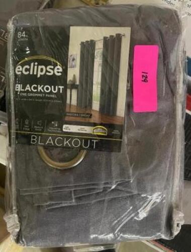 84" ANDORA / SMOKE BLACKOUT CURTAIN PAIR