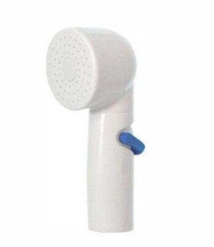 1-SPRAY 3 IN. SINGLE WALL MOUNT LOW FLOW HANDHELD SHOWER HEAD IN CHROME & WHITE