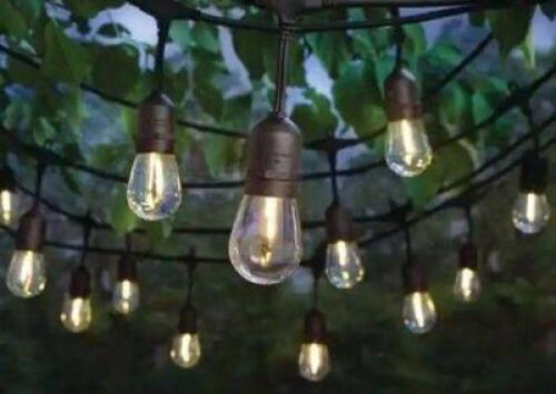 24-LIGHT INDOOR/OUTDOOR 48 FT. STRING LIGHT WITH S14 SINGLE FILAMENT LED BULBS