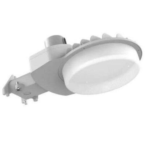 600-WATT EQUIVALENT INTEGRATED LED GRAY DUSK TO DAWN AREA LIGHT AND FLOOD LIGHT WITH 9000 LUMENS OUTDOOR LIGHT