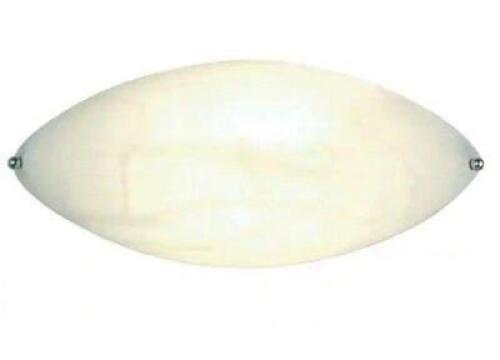 (2) - WHITE ELLIPTICAL WALL SCONCE ENERGY SAVING LIGHT FIXTURES