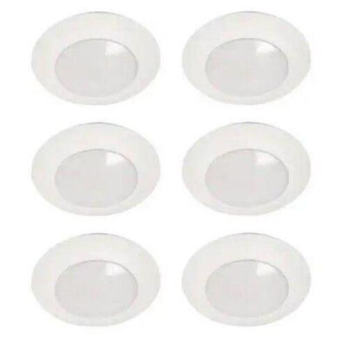 HLC 6 IN. 3000K INTEGRATED LED RECESSED LIGHT TRIM (6-PACK)