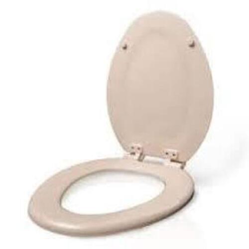 CADET 3 SLOW CLOSE ELONGATED CLOSED FRONT TOILET SEAT IN BONE