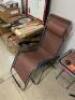NEW BLACK OUTDOOR STEEL FRAME FOLDING LAWN CHAIR SET, 2 ZERO GRAVITY RECLINER LOUNGE CHAIR AND TABLE - 6