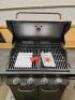 NEVER USED PREMIER 4-BURNER PROPANE GAS GRILL IN BLACK WITH SIDE BURNER - 4