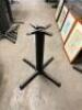 (4) 30" X 30" STANDARD HEIGHT CAST IRON TABLE BASE - 2