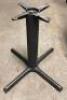 (5) 30" X 30" STANDARD HEIGHT CAST IRON TABLE BASE