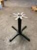 (2) 36" X 36" STANDARD HEIGHT CAST IRON TABLE BASE - 2