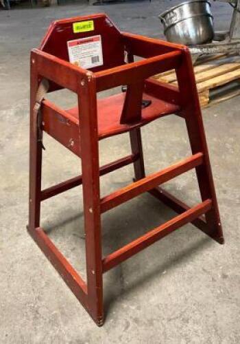 (3) WOODEN BOOSTER CHAIRS